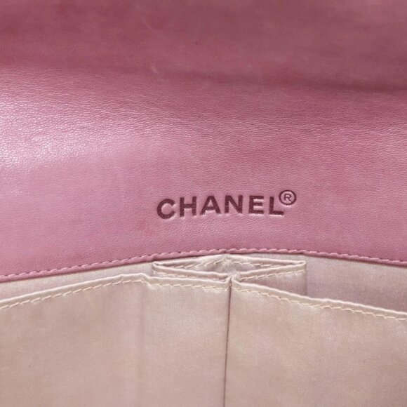 CHANEL New Travel line Choco Bar Chain Shoulder Bag Nylon Pink CC Auth 121966 - Picture 11 of 16